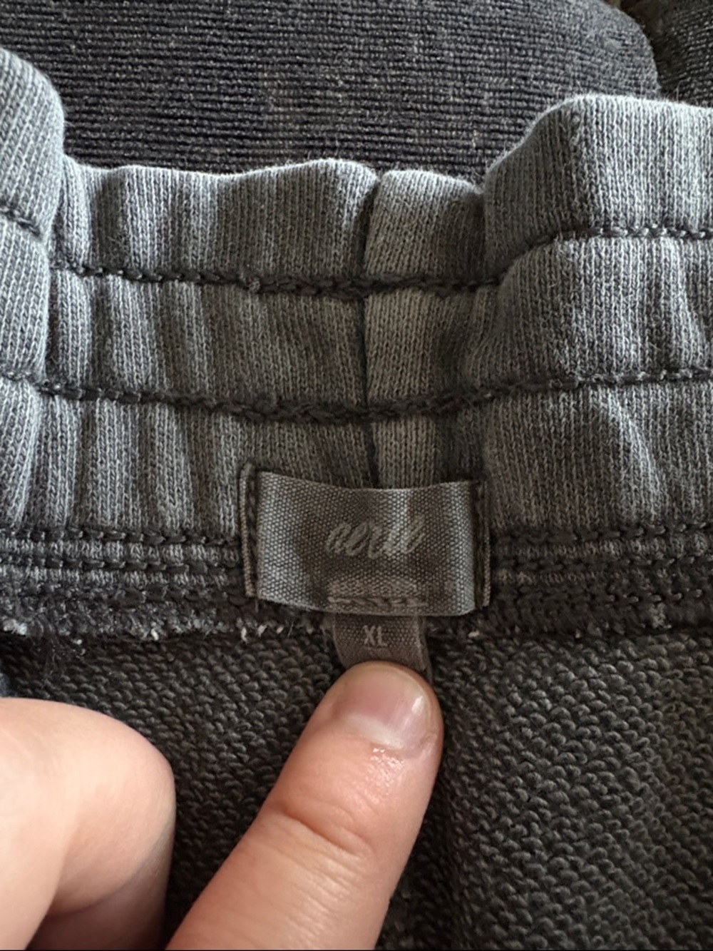 aerie grey High-Rise Elastic Waist Athletic Shorts - Picture 2 of 3